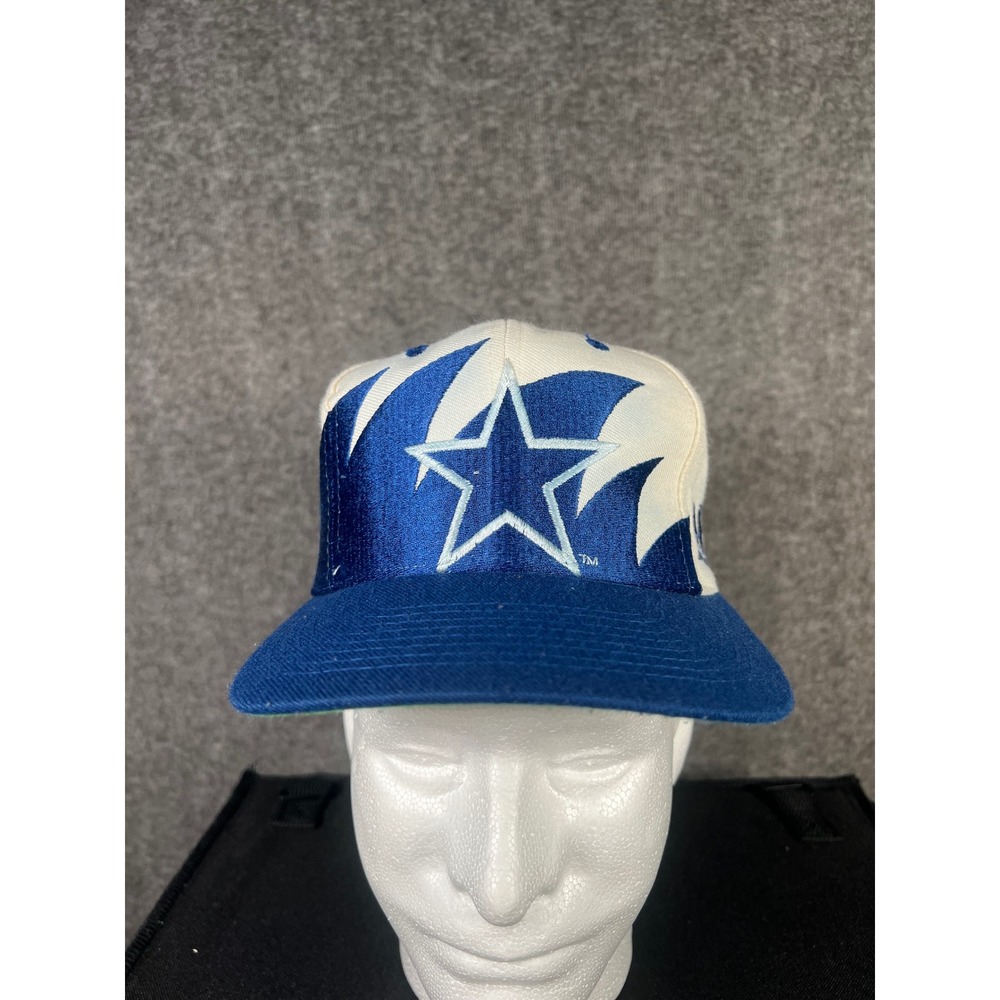 Vintage 90s Dallas Cowboys Sharktooth Snapback Hat Logo Athletic NFL Pro Line
